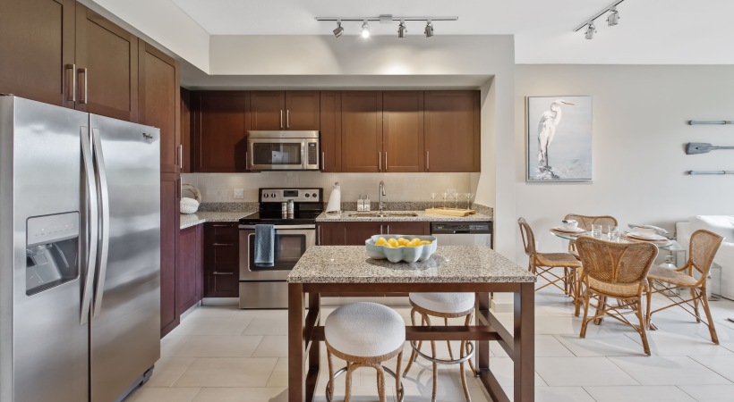 Arabelle City Center Luxury kitchen with high end appliances