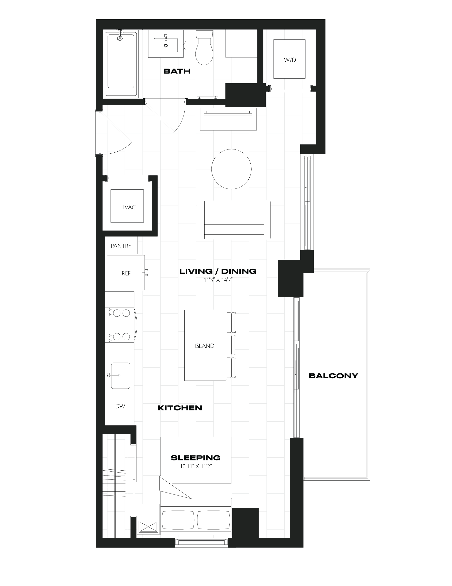 Apartment 1122 floorplan