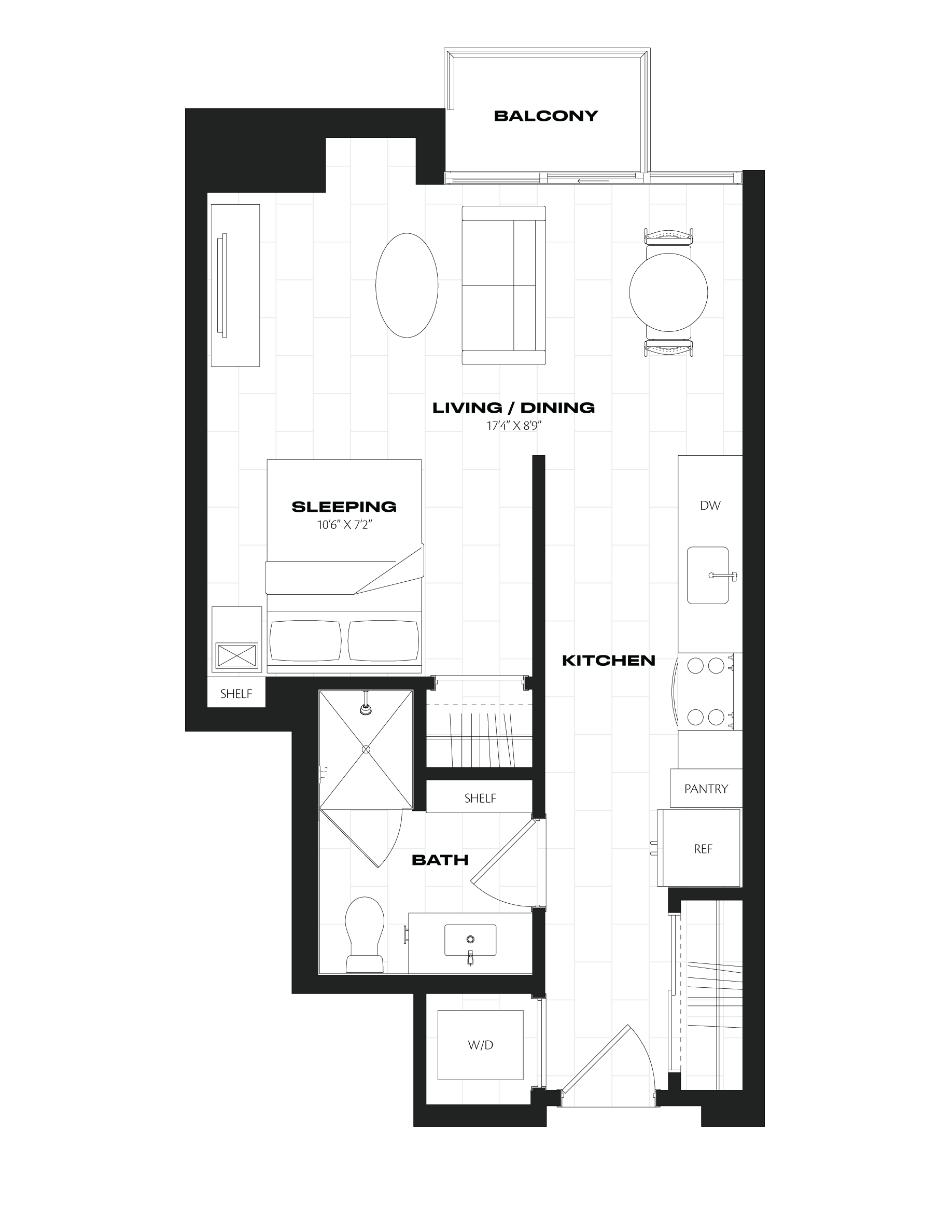 Apartment 0730 floorplan