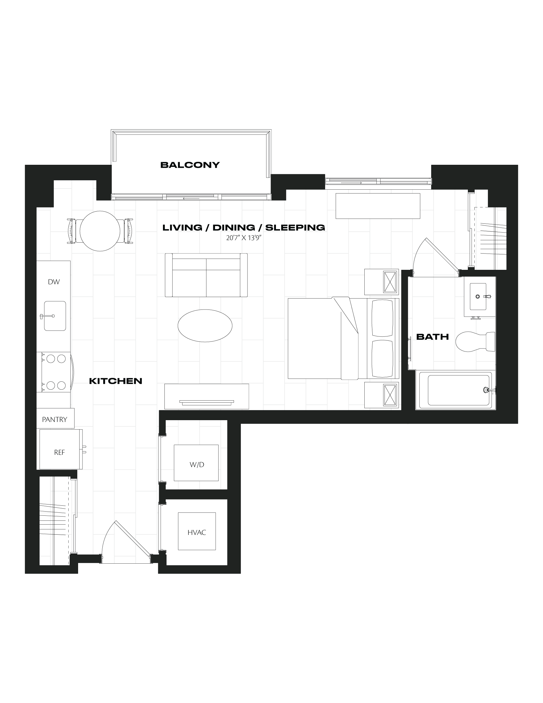 Apartment 0709 floorplan