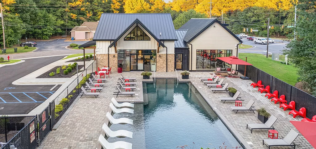 resort style pool