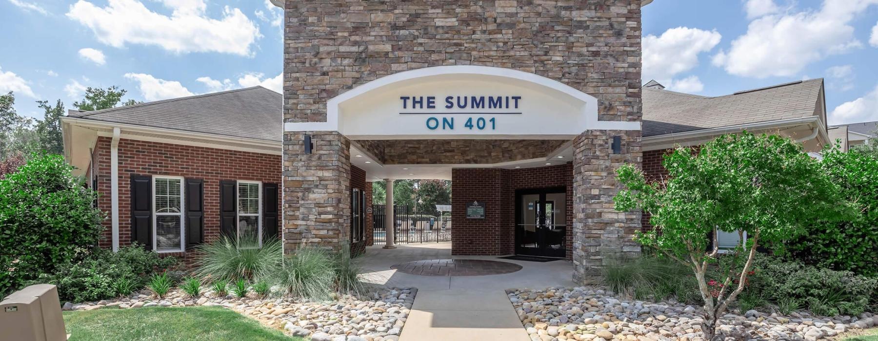 a building with a sign on the front