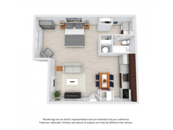 Studio B at Avia Lofts at Maple Road, Amherst