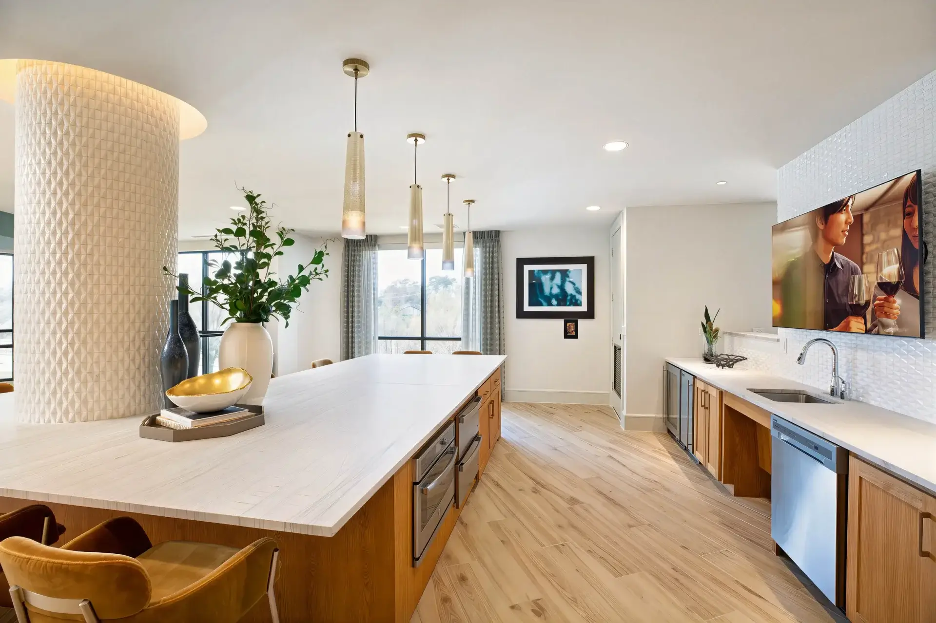 high rise apartments houston maxwell memorial resident kitchen
