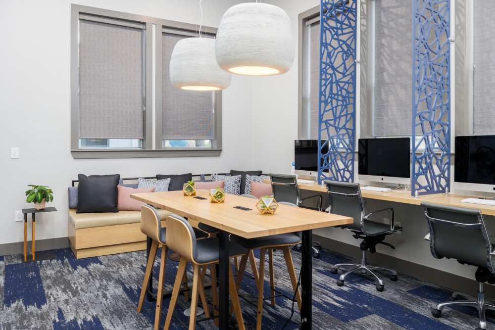 Business center at Trails at Canyon Creek in Austin, Texas