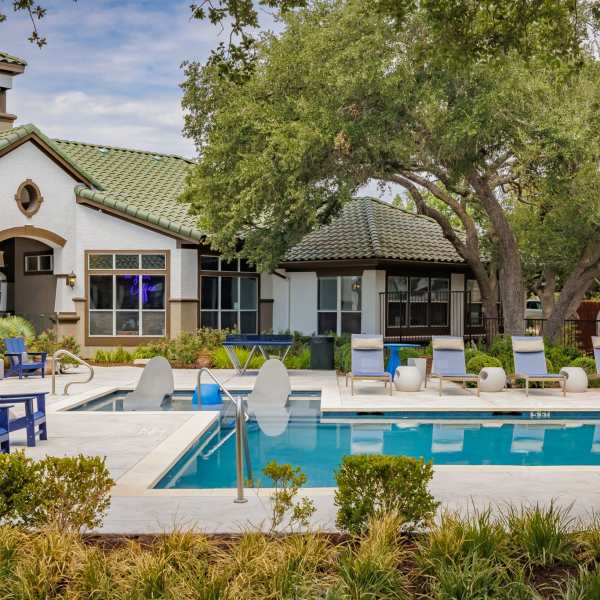 Beautiful pool at Trails at Canyon Creek in Austin, Texas