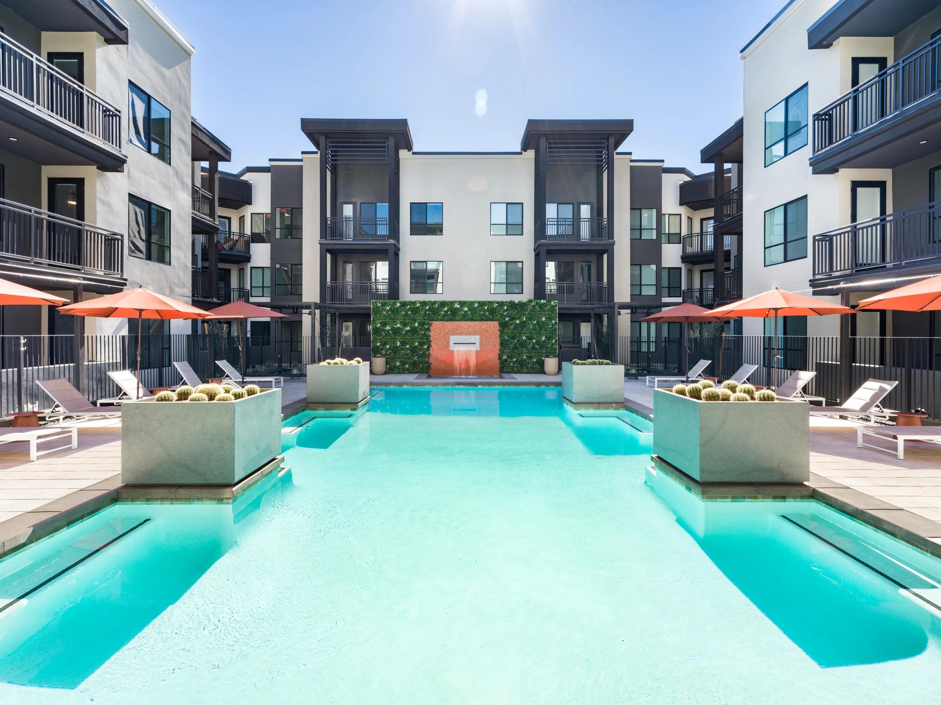 resort inspired pool modera higley commons apartments in gilbert az