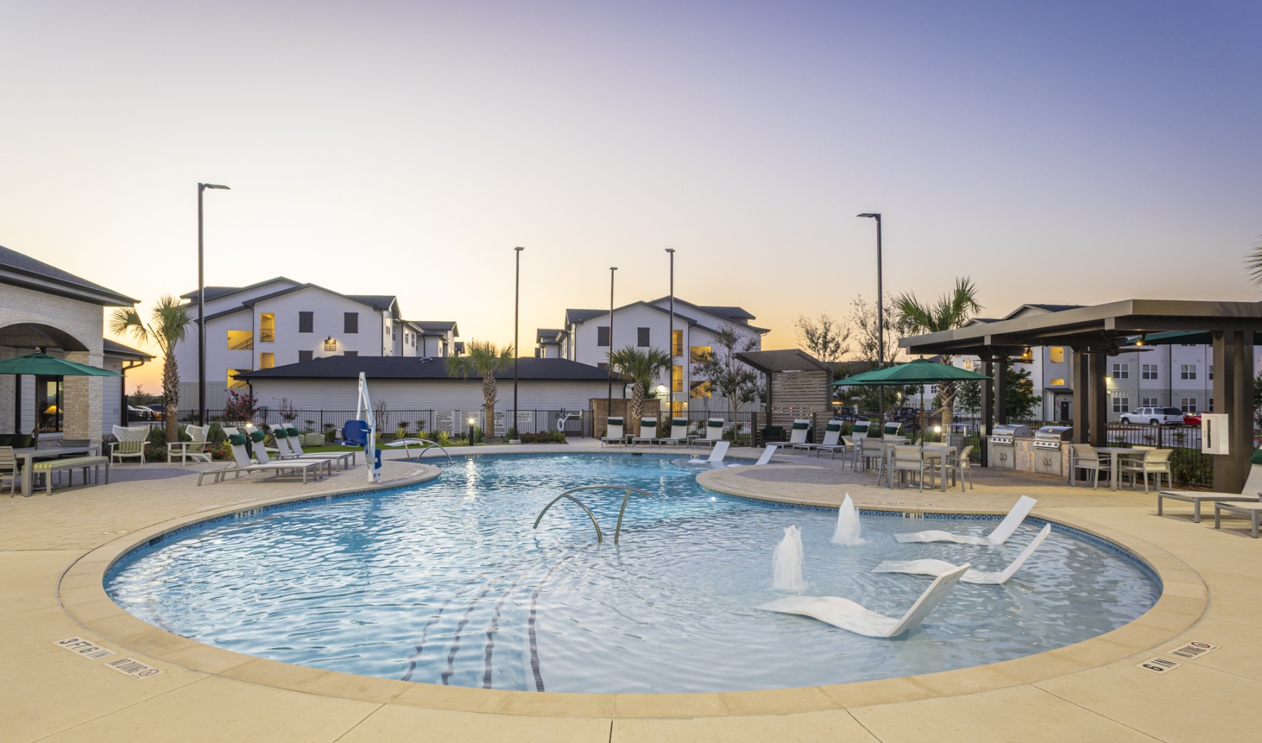 Pool at Dusk