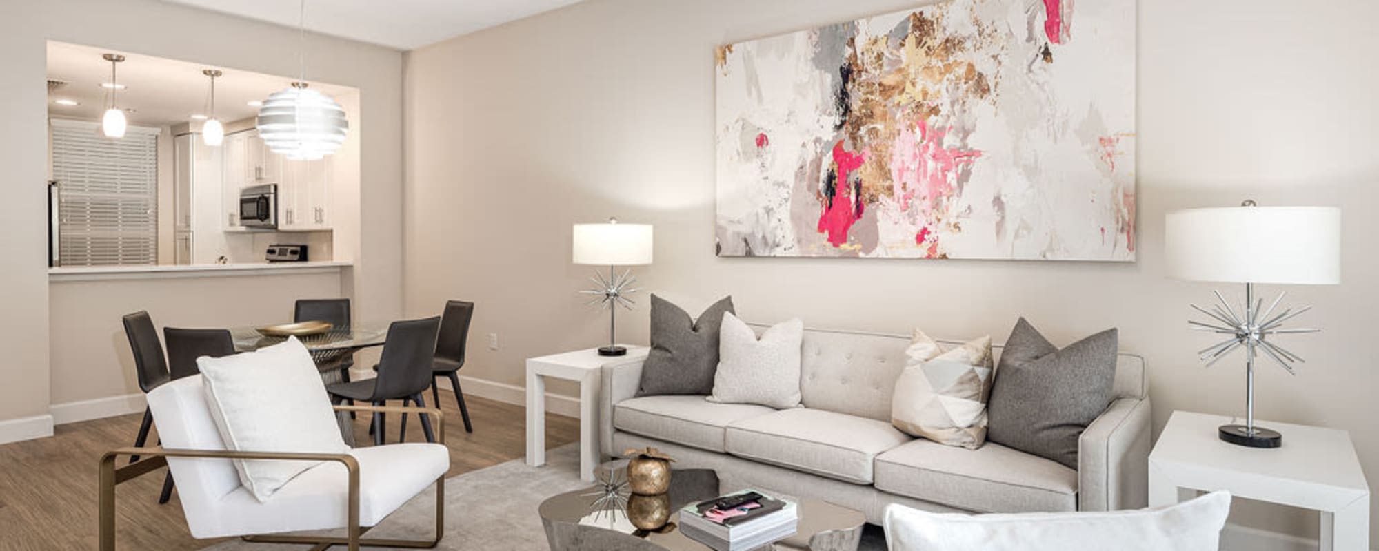 Resident living room at Riverwalk Pointe in Jupiter, FL