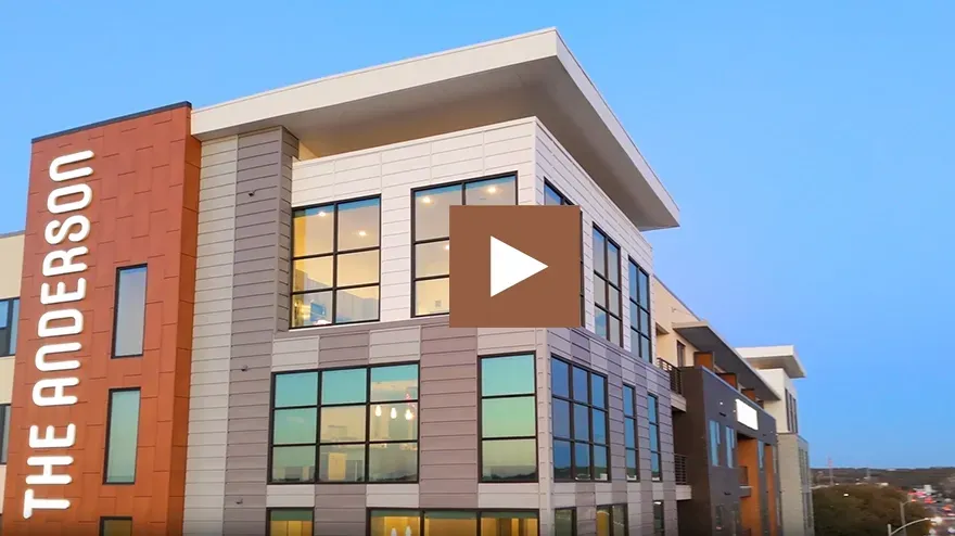 Modern apartment building, 