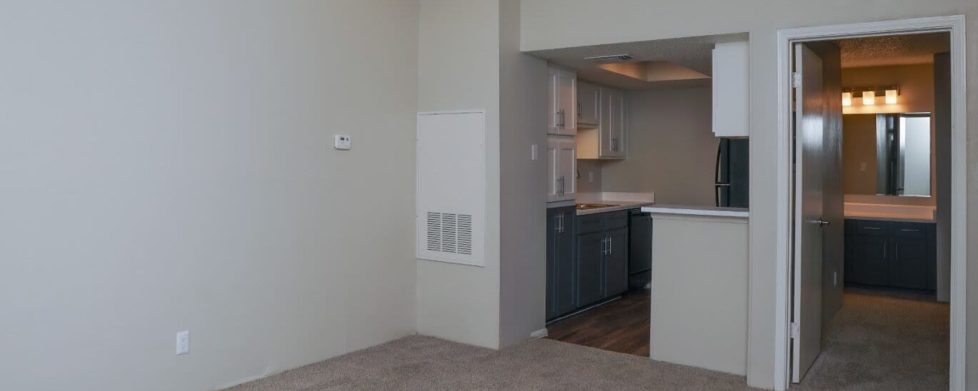 Kitchen area at Cornerstone At Overlook in San Antonio, Texas 