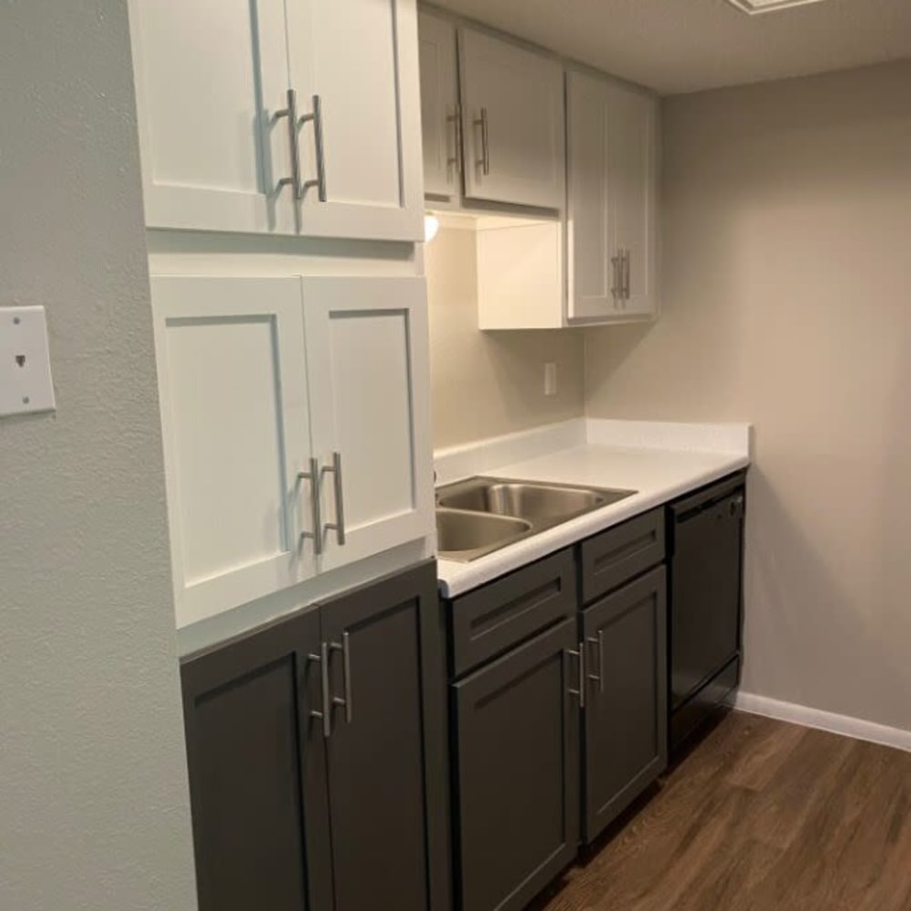 Kitchen area at Cornerstone At Overlook in San Antonio, Texas 