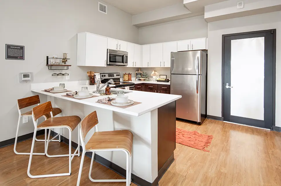 furnished kitchen