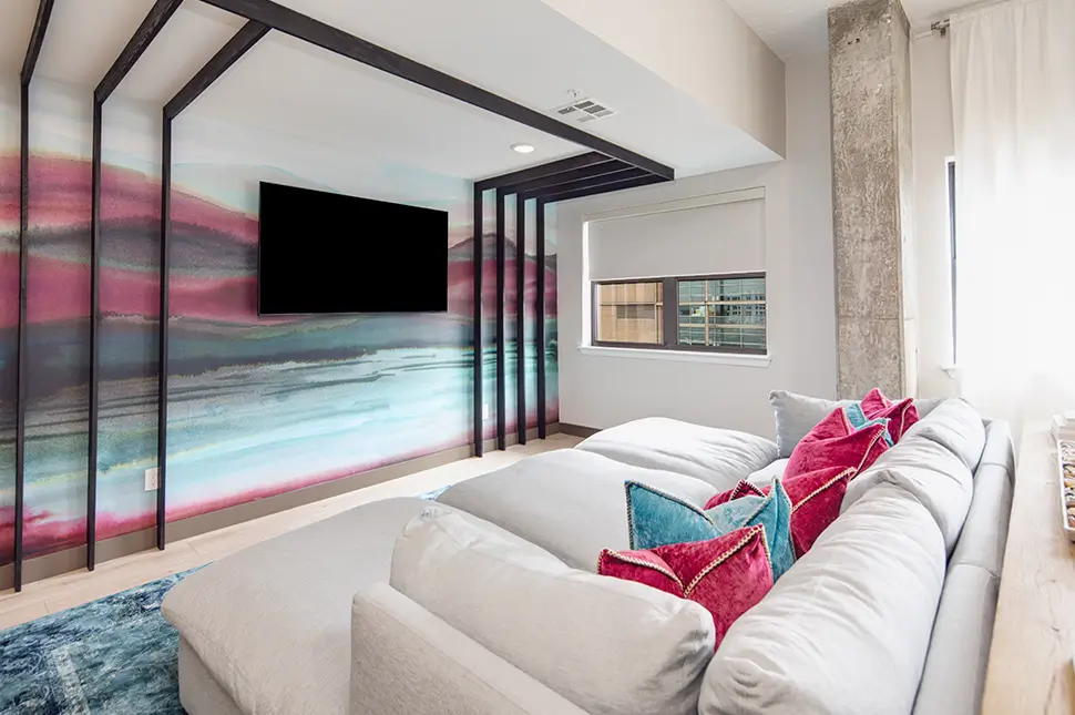 lounge seating in resident clubhouse