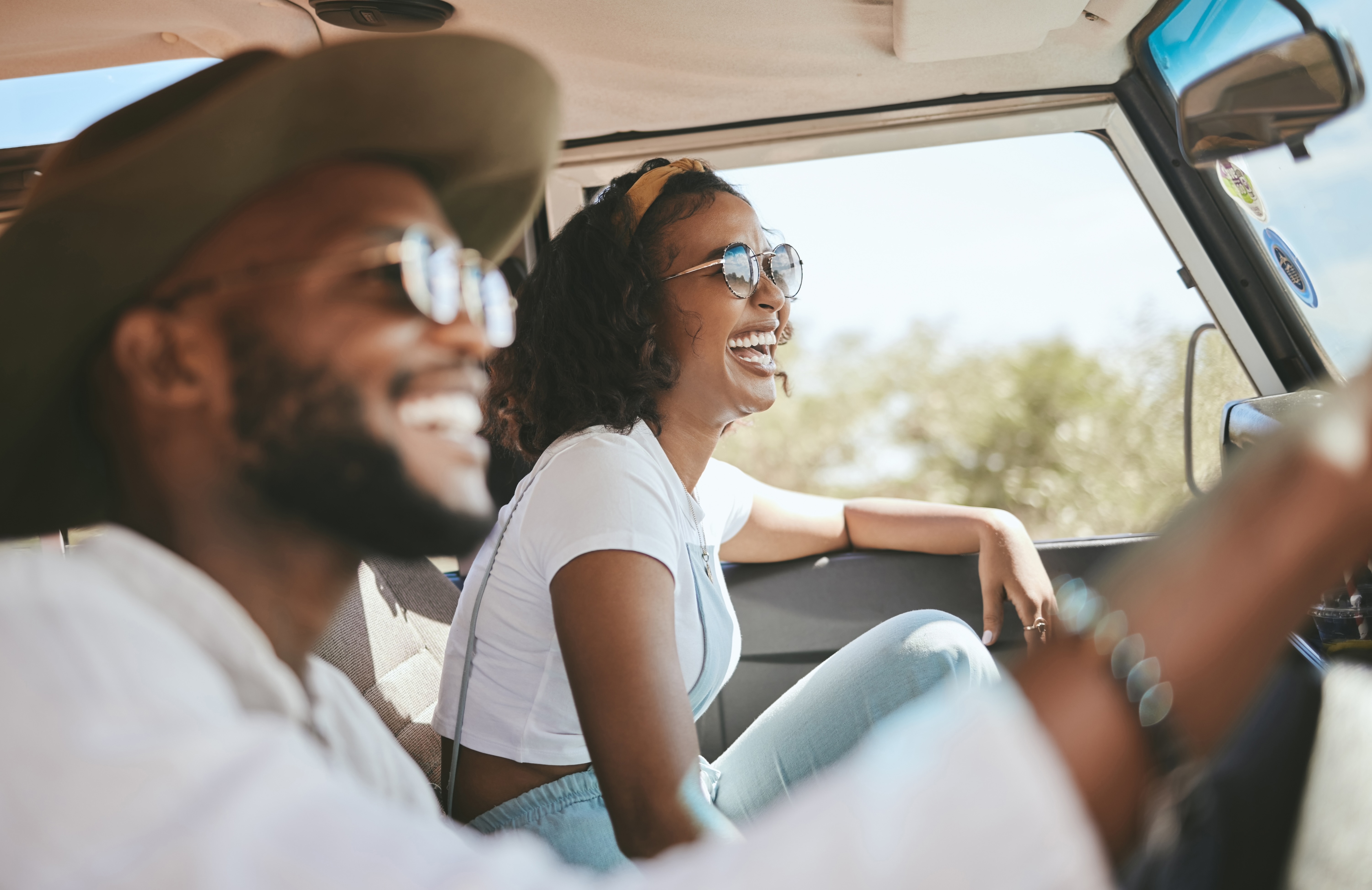 Person driving Mercedes stock image