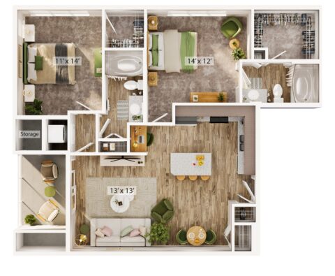 Bell Lafayette open floor plan concept