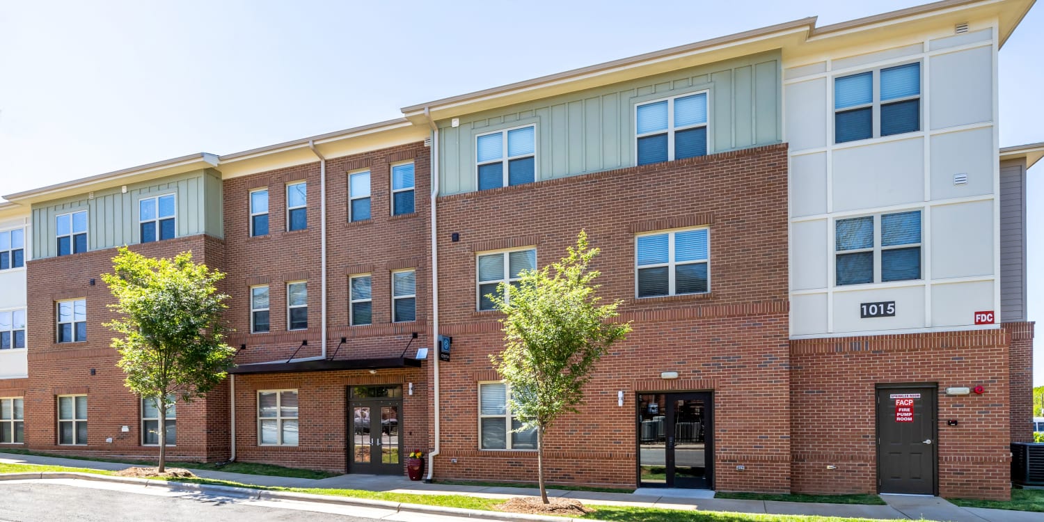 Exterior walkway at Centra Square in Charlotte, North Carolina