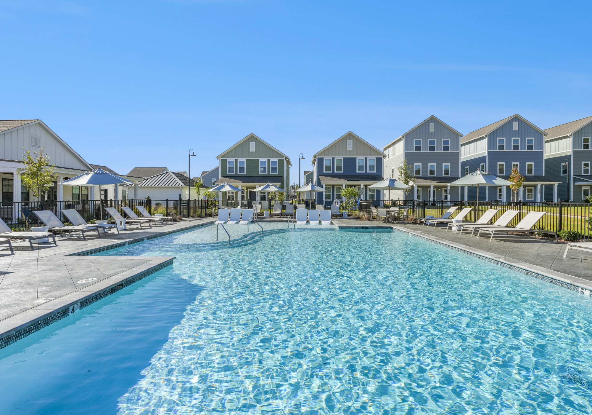 Swimming pool at Hamlet Falling Creek in Midlothian, Virginia