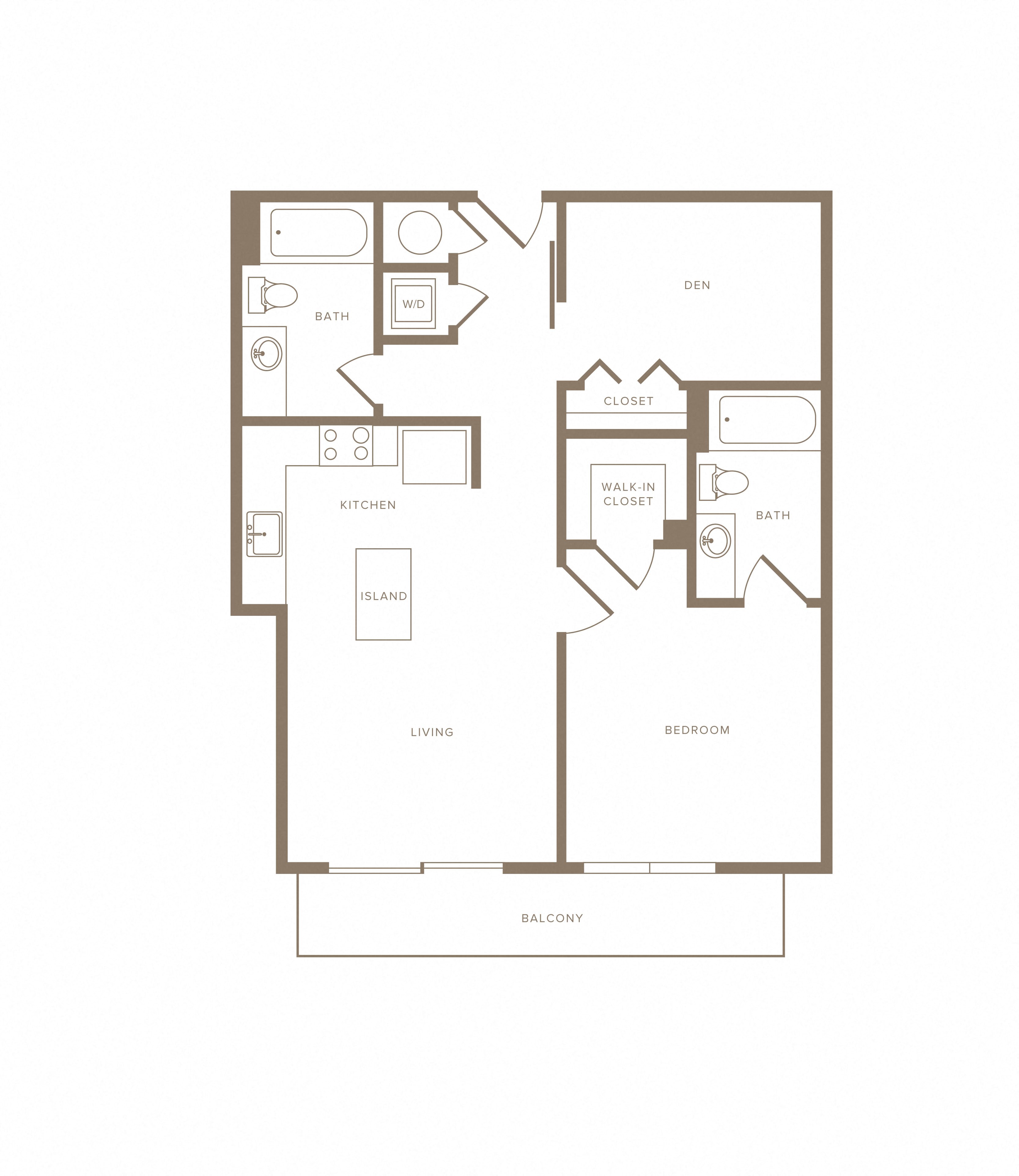 Apartment F-504 floorplan