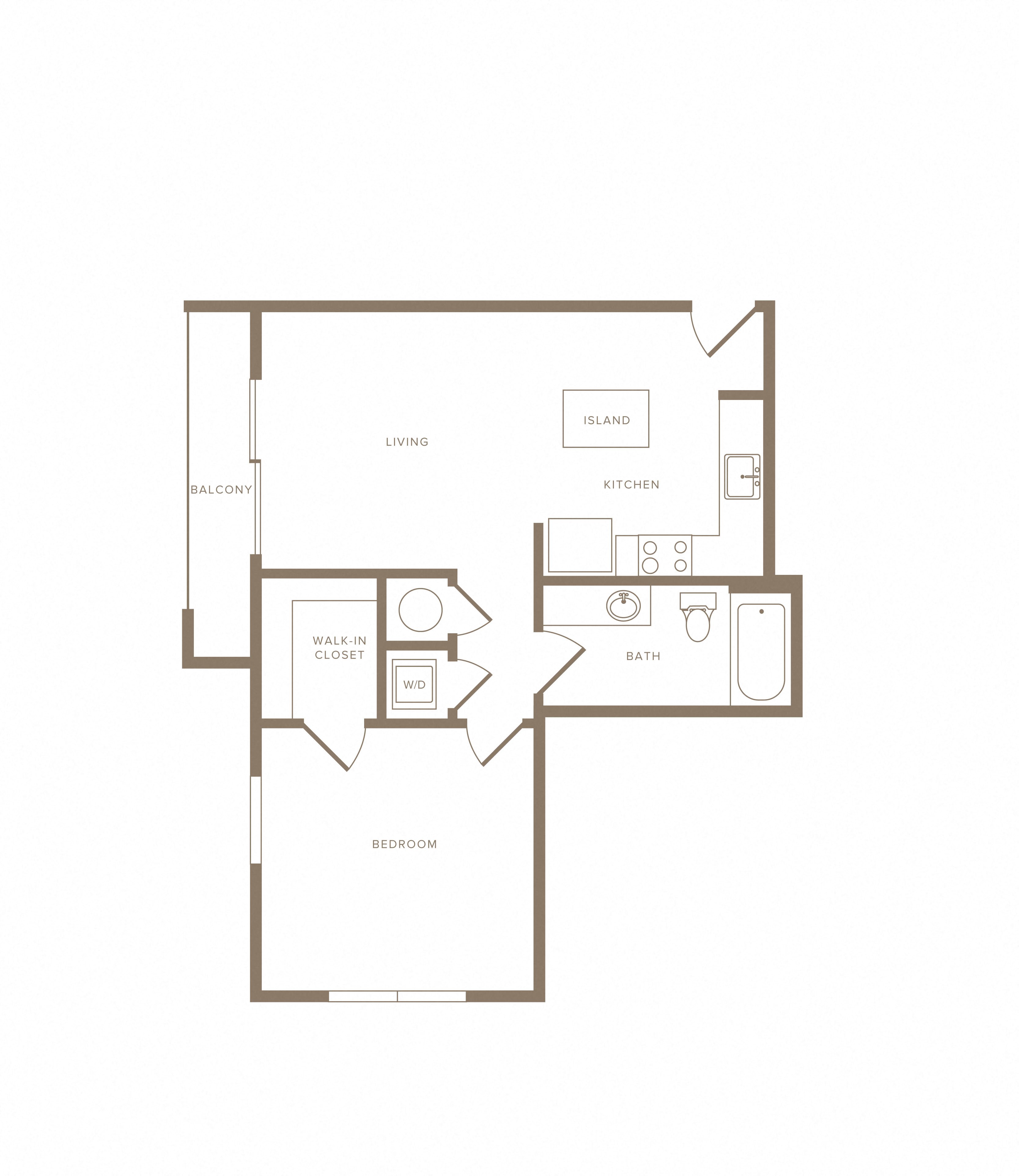 Apartment F-711 floorplan