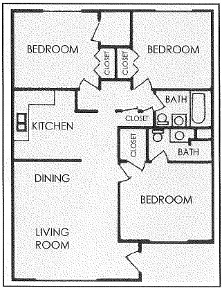 Camelback Properties Three Bedroom Apartment