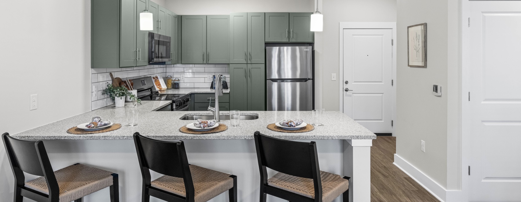 The Maddox 1 Bedroom Model Kitchen