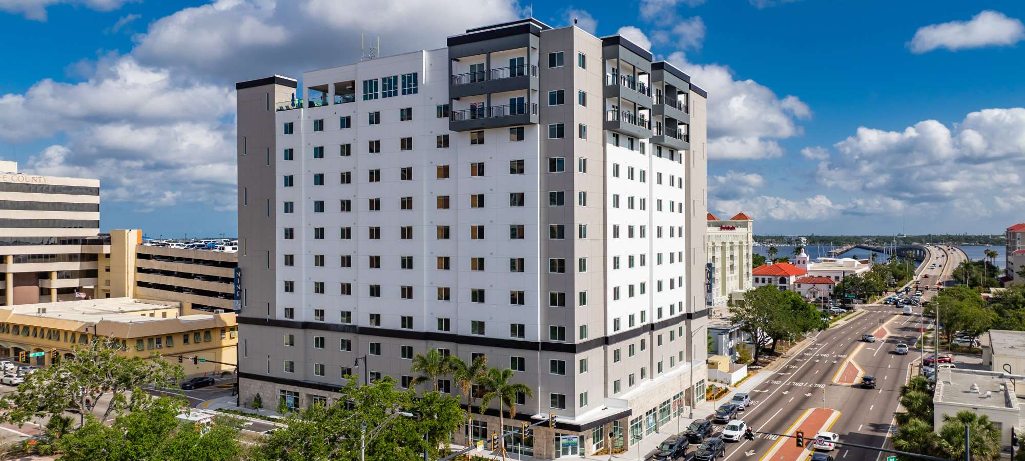 Building exterior at Nine20 Manatee in Bradenton, Florida