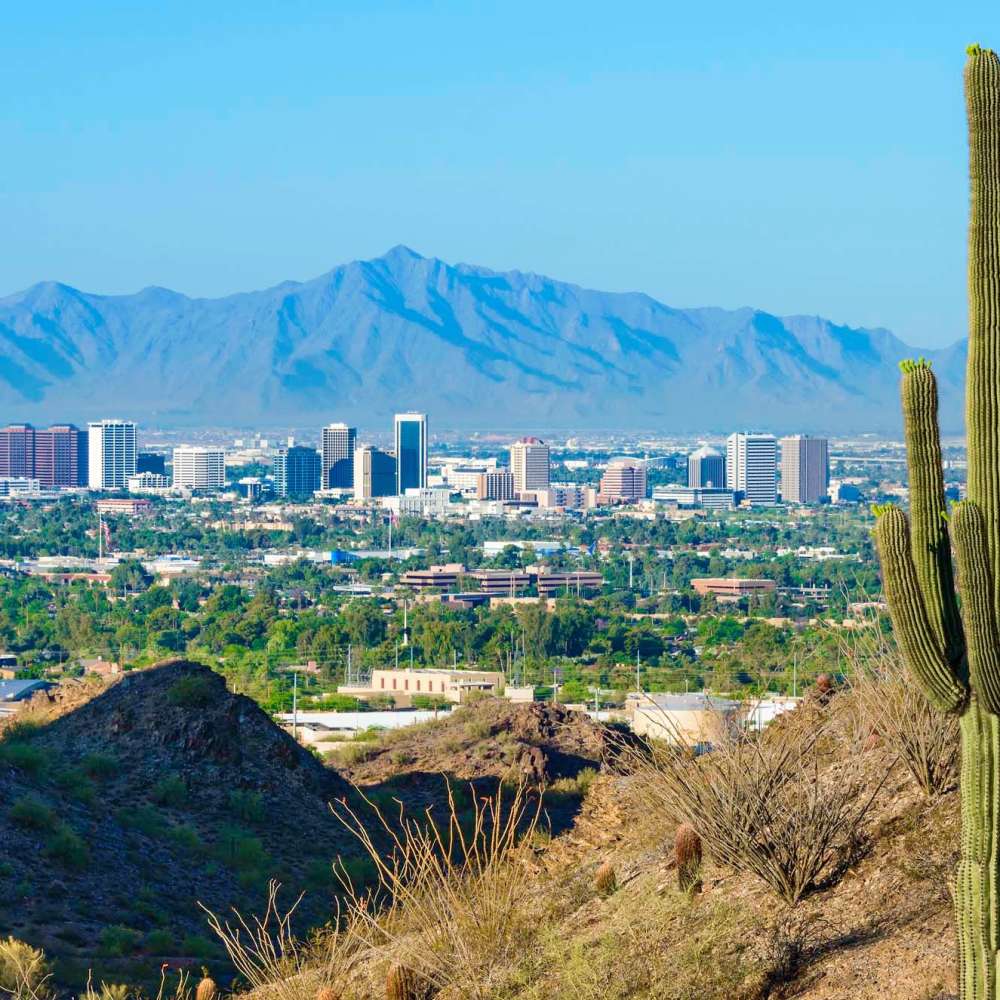 The view near Four Peaks in Fountain Hills, Arizona