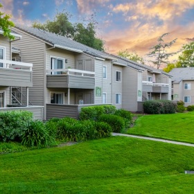 outdoor grassy area with a sidewalk