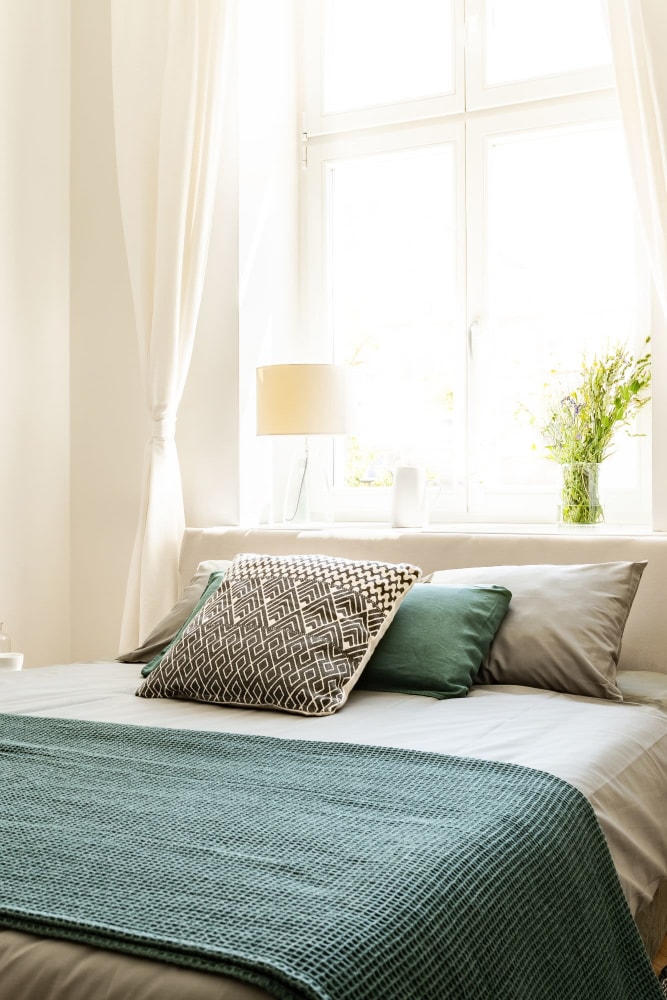 Cozy bedroom at Gardner Estates in Gardner, Kansas