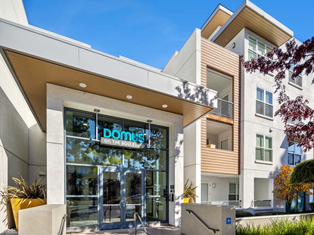 Leasing office at Domus on the Boulevard in Mountain View, California