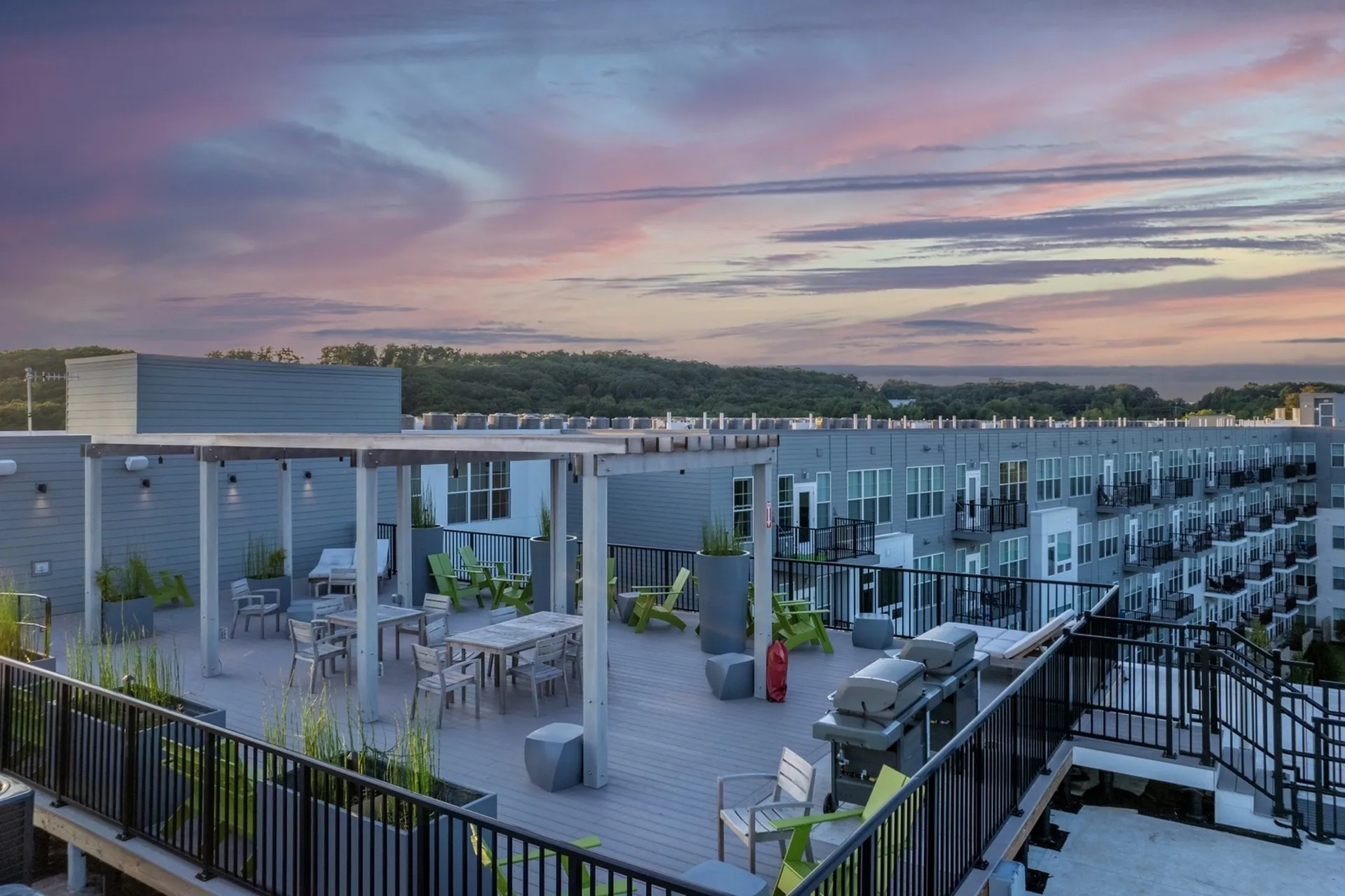 Roofdeck at night