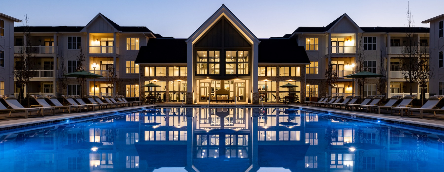 pool at night