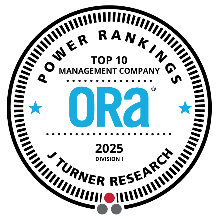 Circular badge reading 