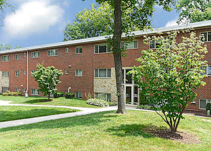 Beautifully-Landscaped Grounds at Cardiff Hall Apartments, Towson, MD, 21204