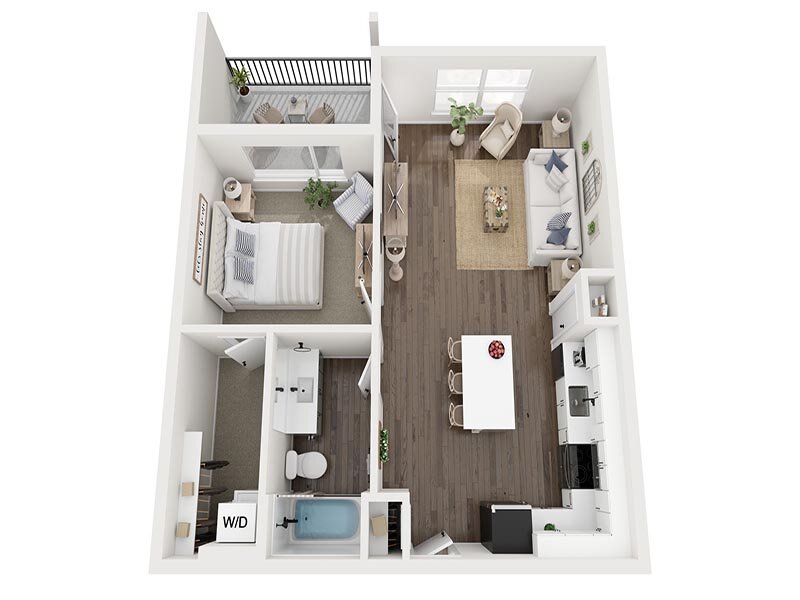 Our 1 Bedroom is a 1 Bedroom, 1 Bathroom Apartment