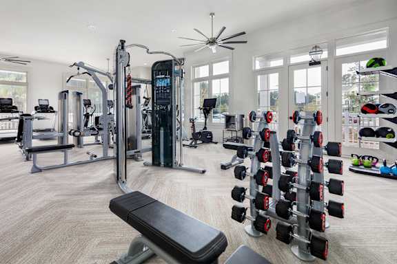 Equipped Gym at Elevate at Brighton Park, South Carolina