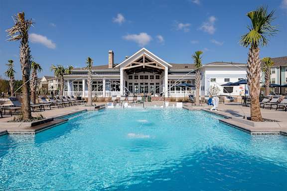 Large swimming pool at Elevate at Brighton Park, Summerville, 29486