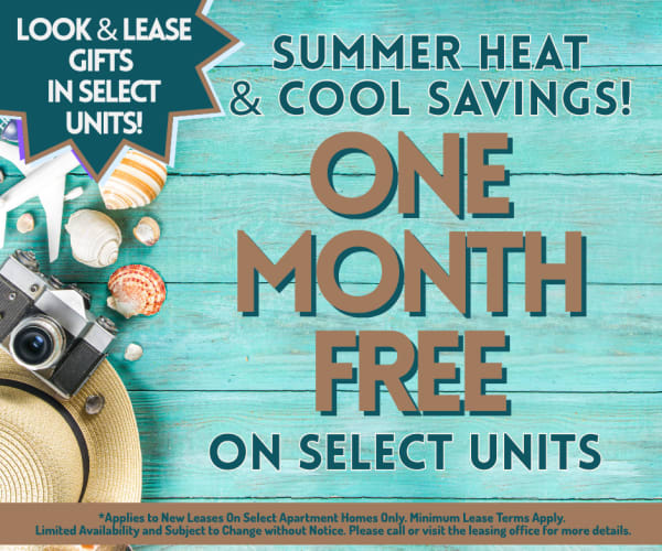 The Alista Apartments One Month Free on Select Units. Limited Availability  **Discount applies after first full months rent.