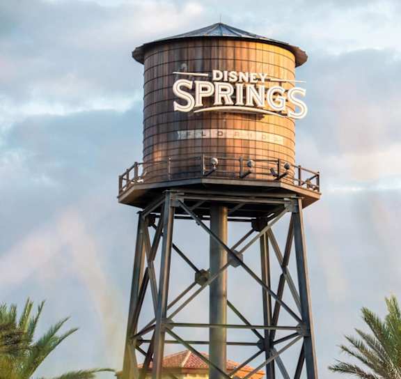 Disney Springs water tower at Avia Apartments at Reedy Creek, Kissimmee, Florida