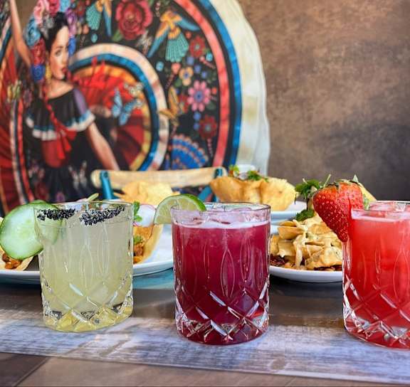 Three glasses of drinks at Avia Apartments at Reedy Creek, Kissimmee, 34747