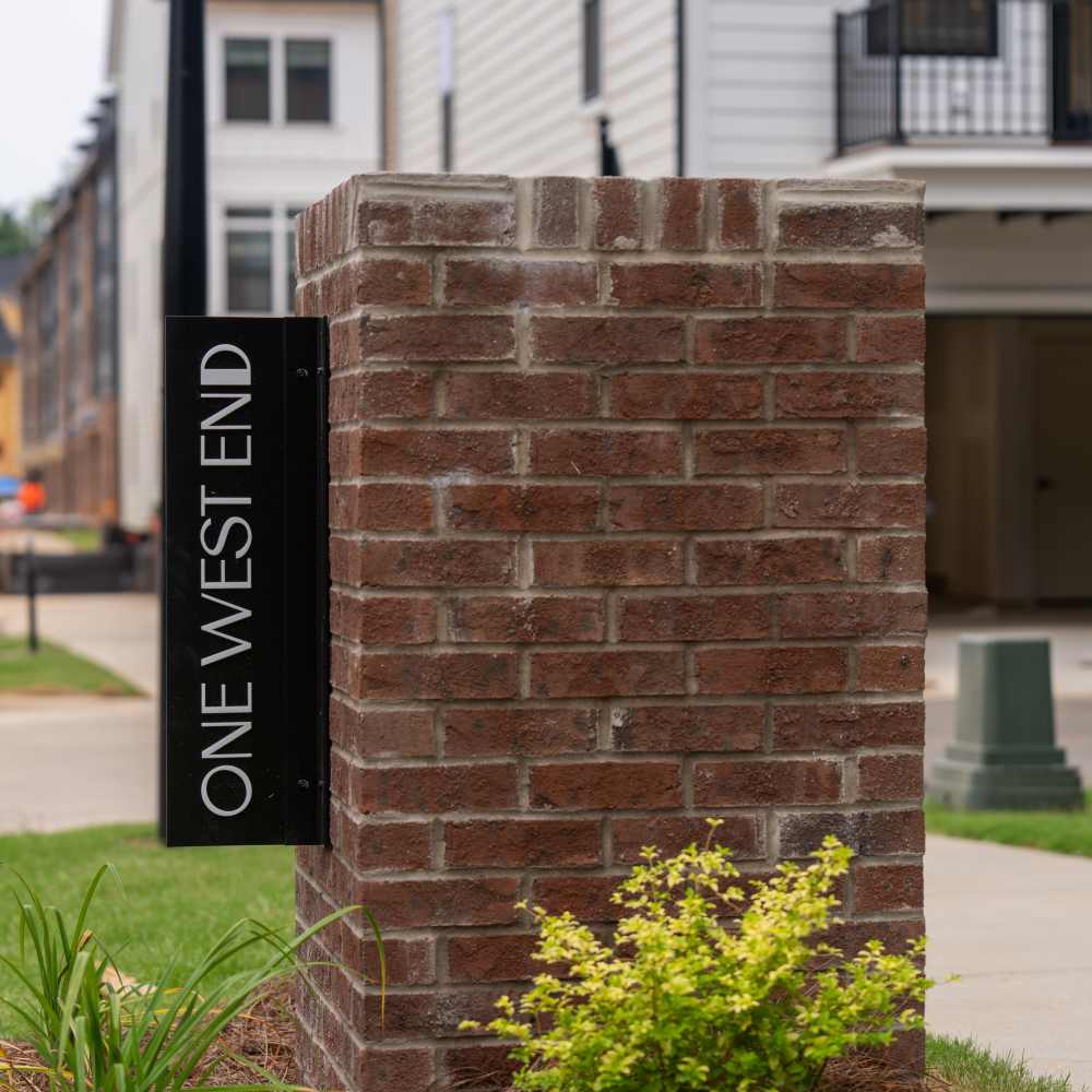 Property Monument Sign at One West End in Charlotte, North Carolina