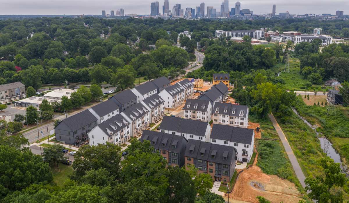 Aerial View at One West End in Charlotte, North Carolina