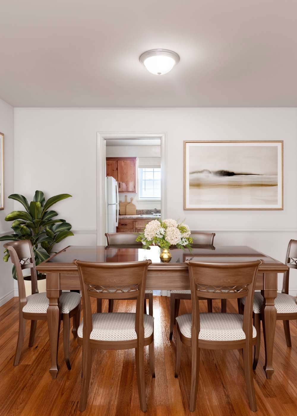 Dining area at Landmark at Gayton Apartments in Richmond, Virginia