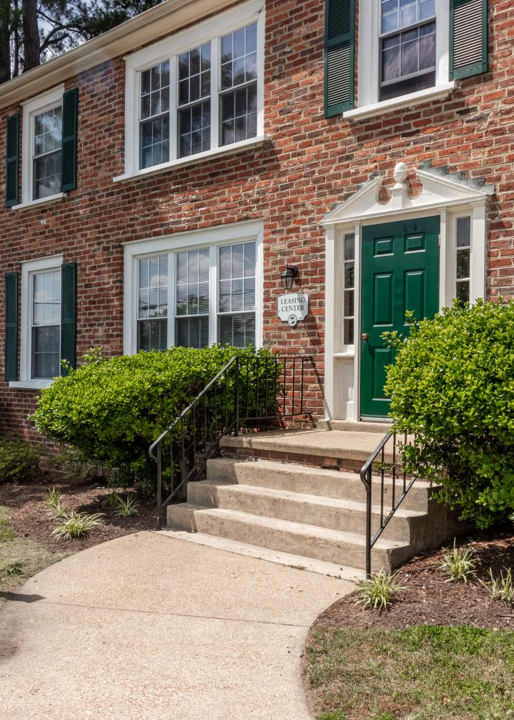 Leasing office exterior at Landmark at Gayton Apartments in Richmond, Virginia