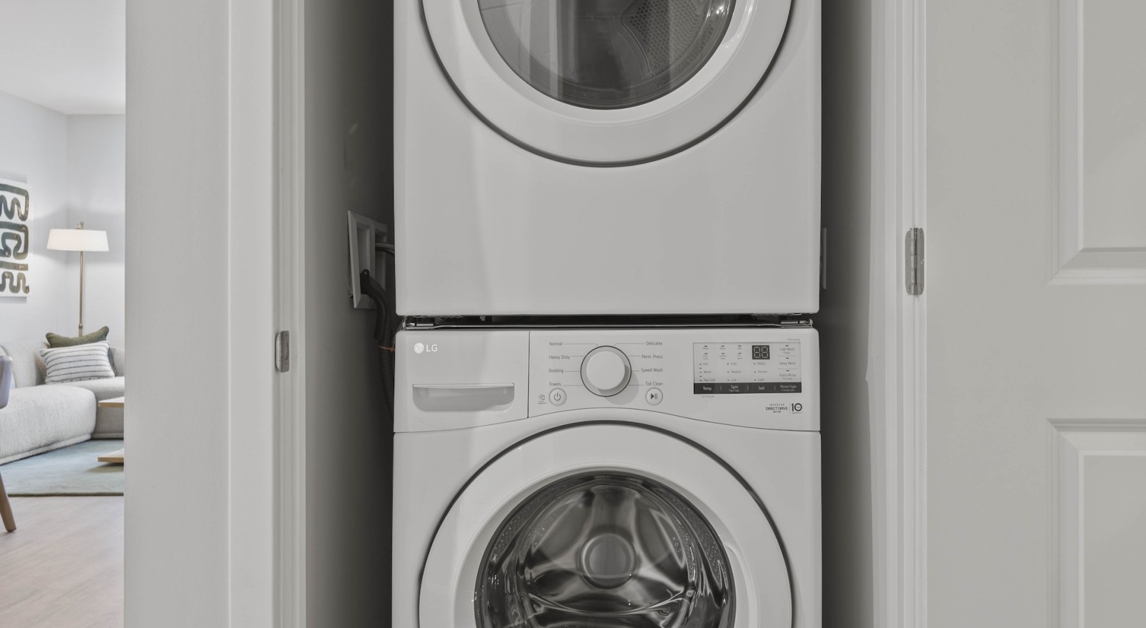 a laundry area