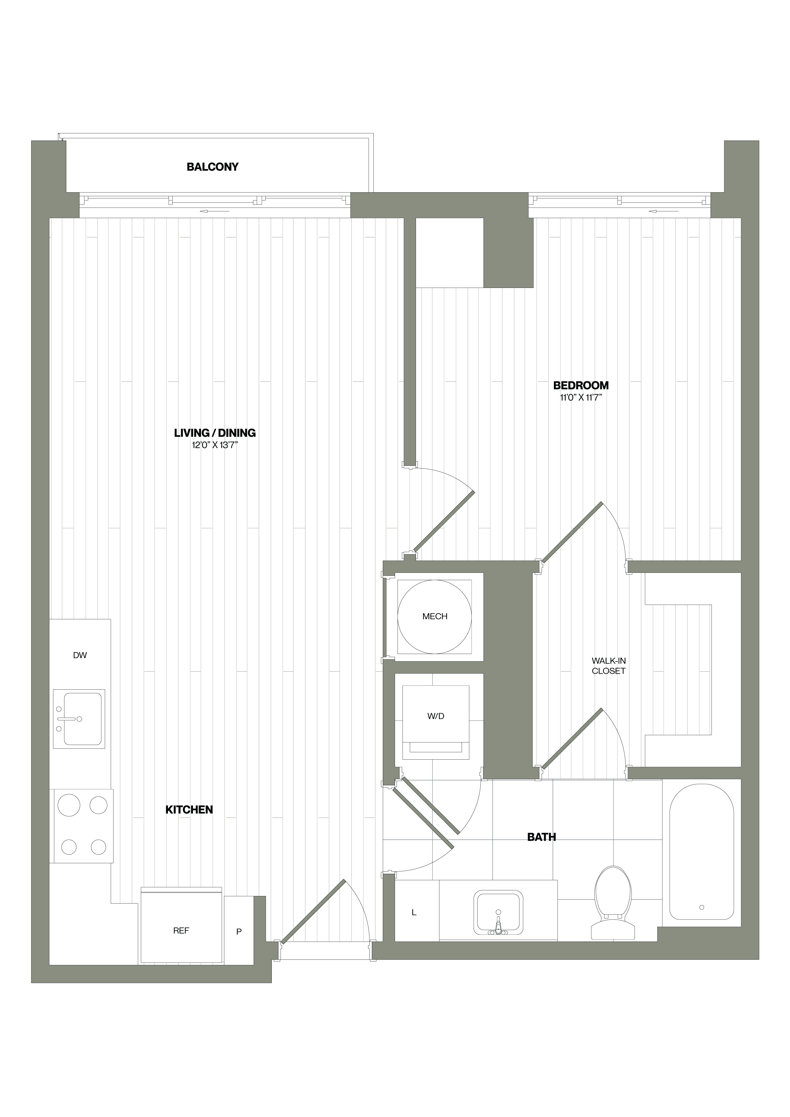 Floor Plan Image of Apartment Apt 1212