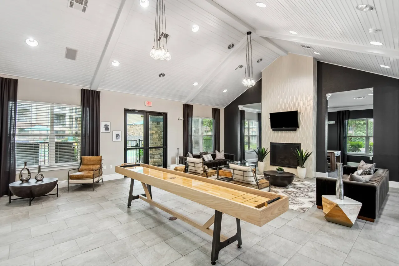 Clubhouse with TV's Kitchen and Coffee Bar