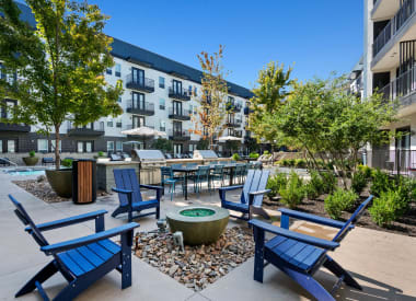 Community Fire Pit at Abstract at Design District, Dallas, TX, 75207