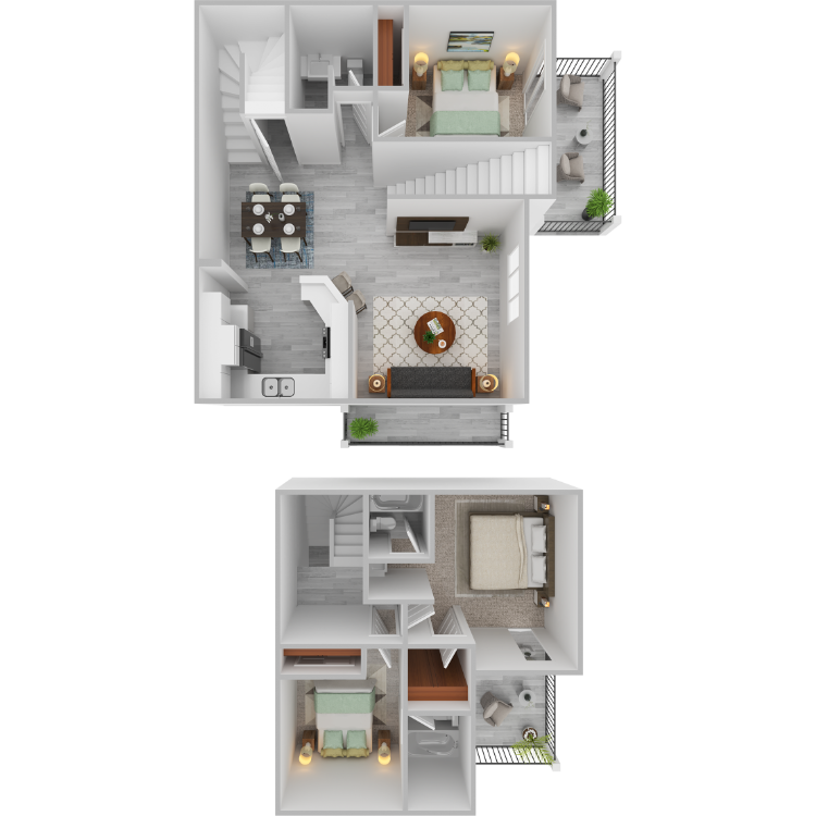 Plan D- 3 bed 2.75 bath Thumbnail